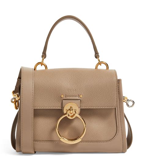 chloe top handle bag cement.